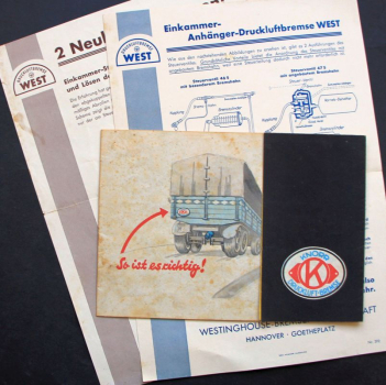 Knorr Druckluftbremse Modelprogram 1952 Accessoires-Catalog (9946)